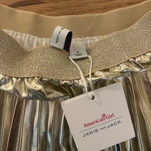 Janie and Jack Shiny Gold Skirt